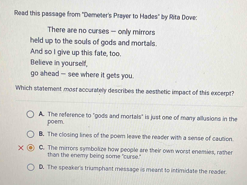 Solved: Read this passage from 