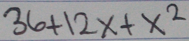 36+12x+x^2