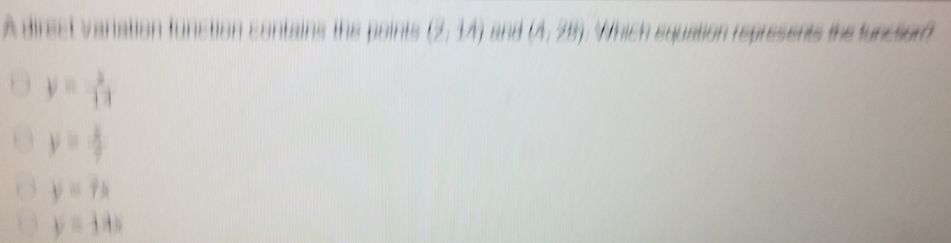 (2,14) and (A,2B)
y= 1^3
y= 4/7 
y=fx
y= x|x