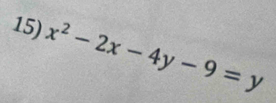 x^2-2x-4y-9=y