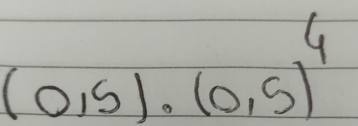 (0,5)· (0,5)^4