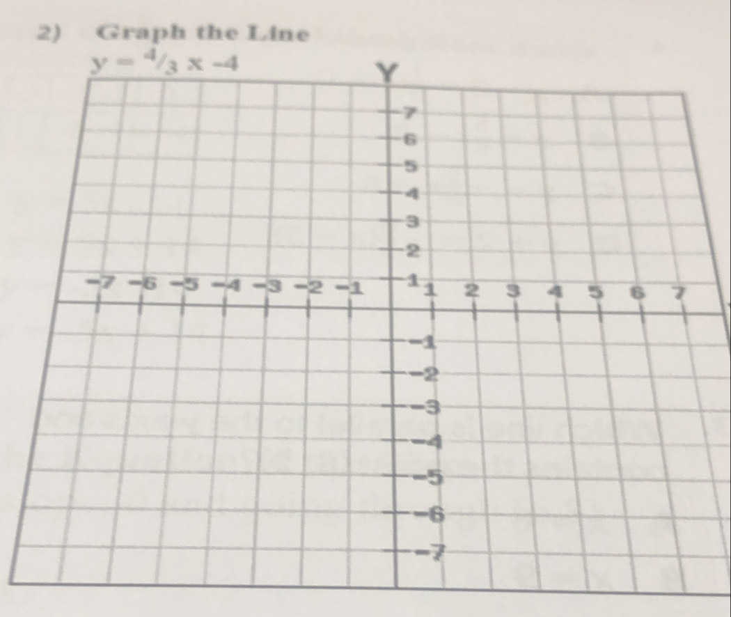 Graph the Line