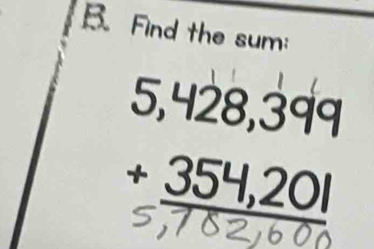 Find the sum: