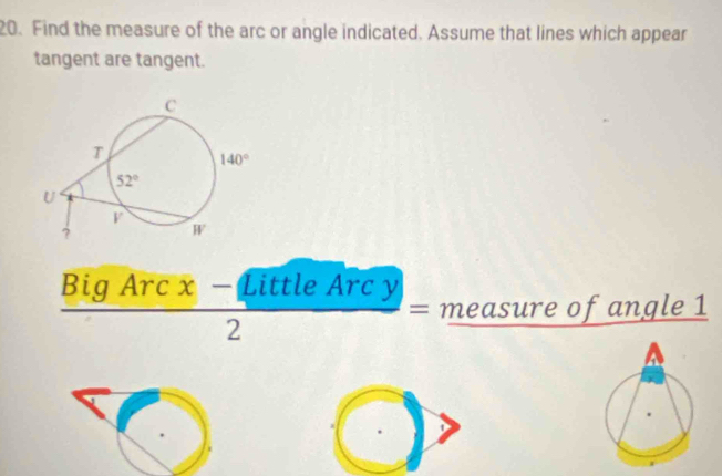 Solved: Find the measure of the arc or angle indicated. Assume that ...