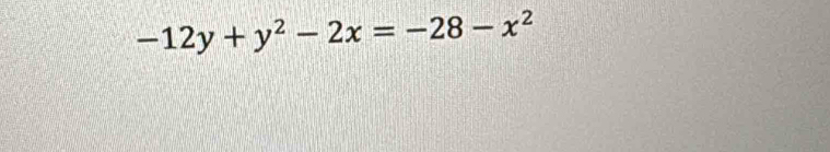 -12y+y^2-2x=-28-x^2