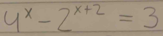 4^x-2^(x+2)=3