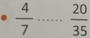  4/7 ...frac 20(35)°