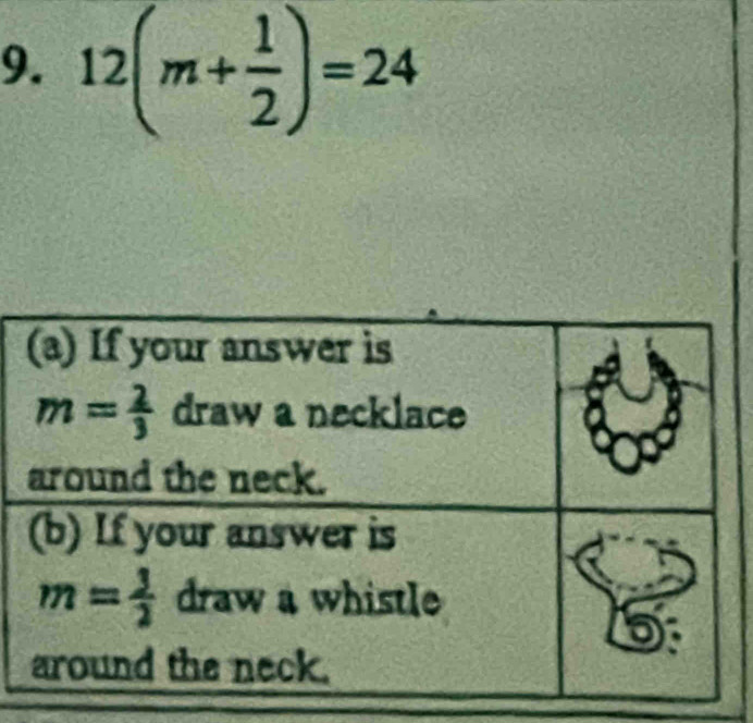 12(m+ 1/2 )=24