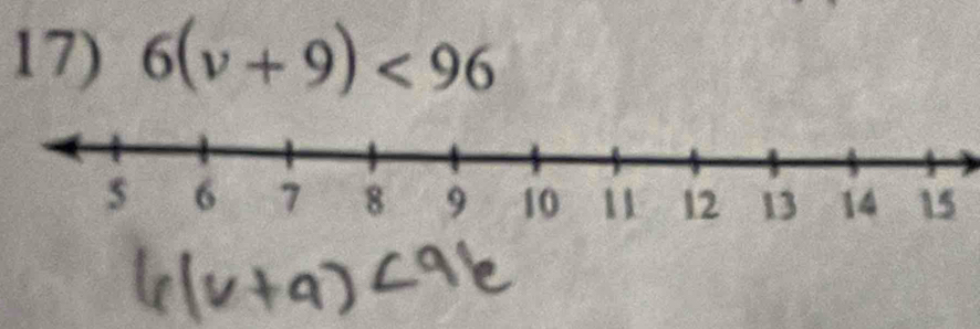 6(v+9)<96</tex>