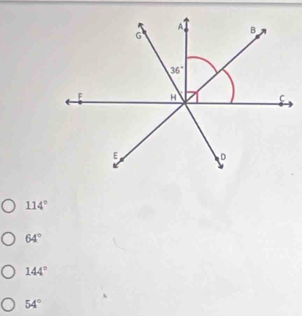 114°
64°
144°
54°