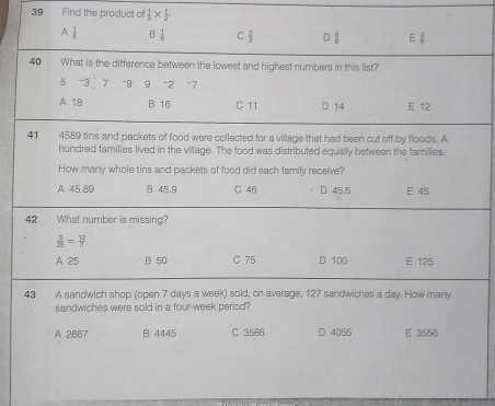 Find the product of  1/3 *  1/2 .