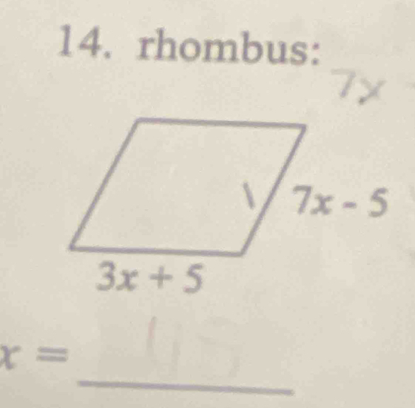 rhombus:
_
x=