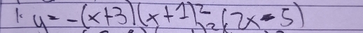 y=-(x+3)(x+1)^2(262-5)