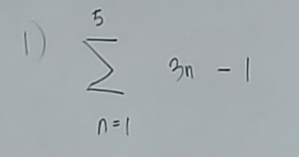 sumlimits _(n=1)^53n-1