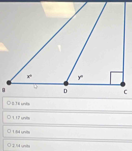 1.17 units
1.64 units
2.14 units