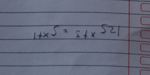 125^(x+3)=5^(x+1)