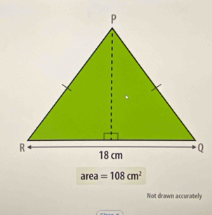 a| rea =108cm^2
Not drawn accurately