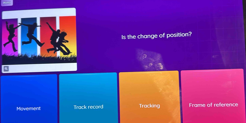 Is the change of position?
Movement Track record Tracking Frame of reference