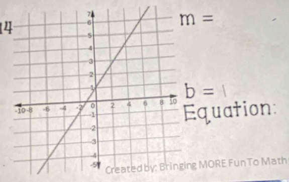 4
m=
b=1
quation: 
MORE Fun To Math