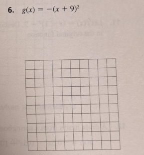 g(x)=-(x+9)^2