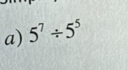 5^7/ 5^5