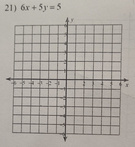 6x+5y=5