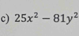 25x^2-81y^2