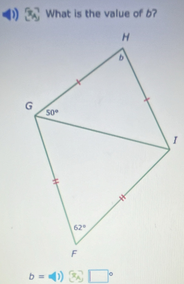 ) What is the value of b?
b= =()) overline x □°