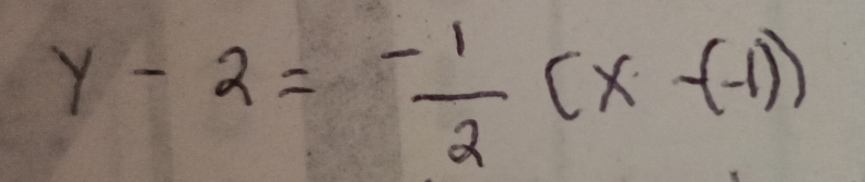 y-2= (-1)/2 (x-(-1))