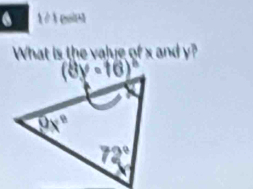 What is the value of x and y?