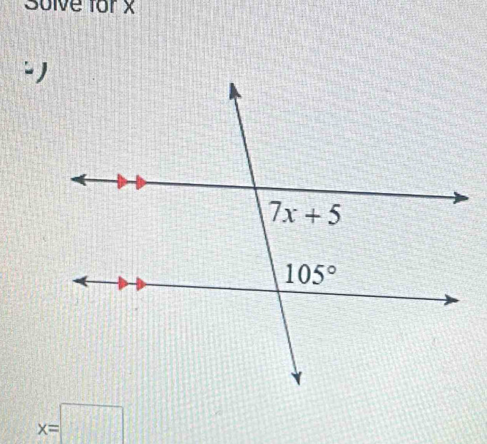 Sulve for X
x=□