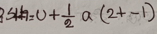 3S_k=0+ 1/2 a(2t-1)