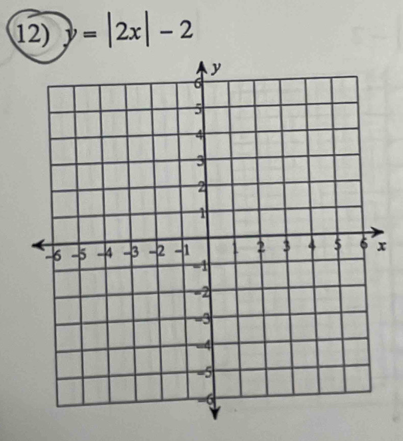 y=|2x|-2