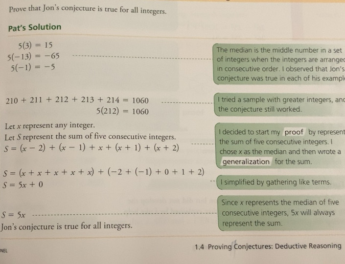 Solved: Prove that Jon’s conjecture is true for all integers. Pat’s ...
