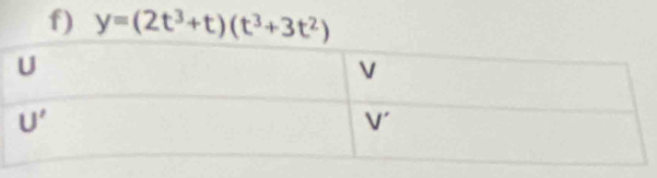 y=(2t^3+t)(t^3+3t^2)