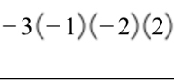 -3(-1)(-2)(2)