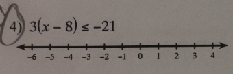 3(x-8)≤ -21