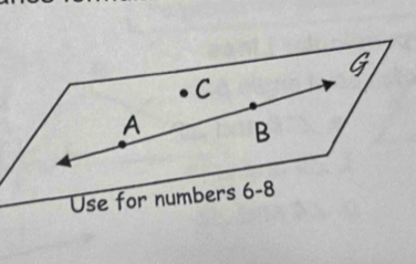 G
C
A B
Use for numbers 6-8