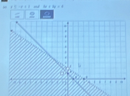 (8) 5-t+1 and 2x+2y=6
overline LO