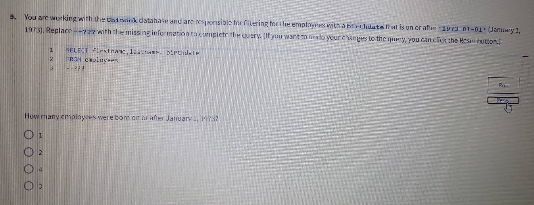 Solved: You are working with the chinook database and are responsible ...