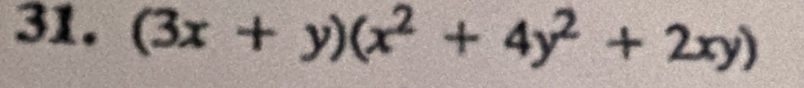 (3x+y)(x^2+4y^2+2xy)