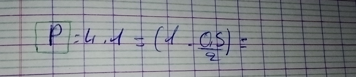 [P]=4,1=(1·  (0.5)/2 )=