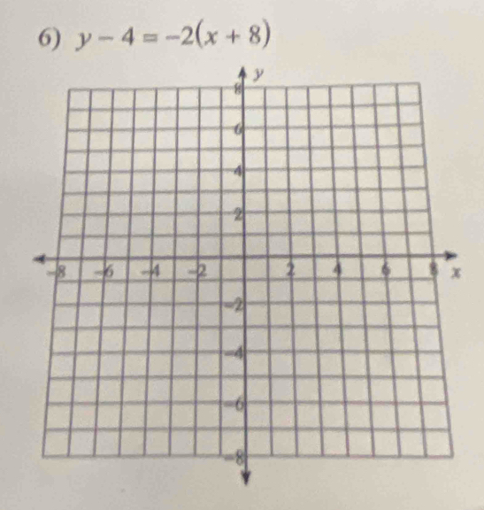 y-4=-2(x+8)