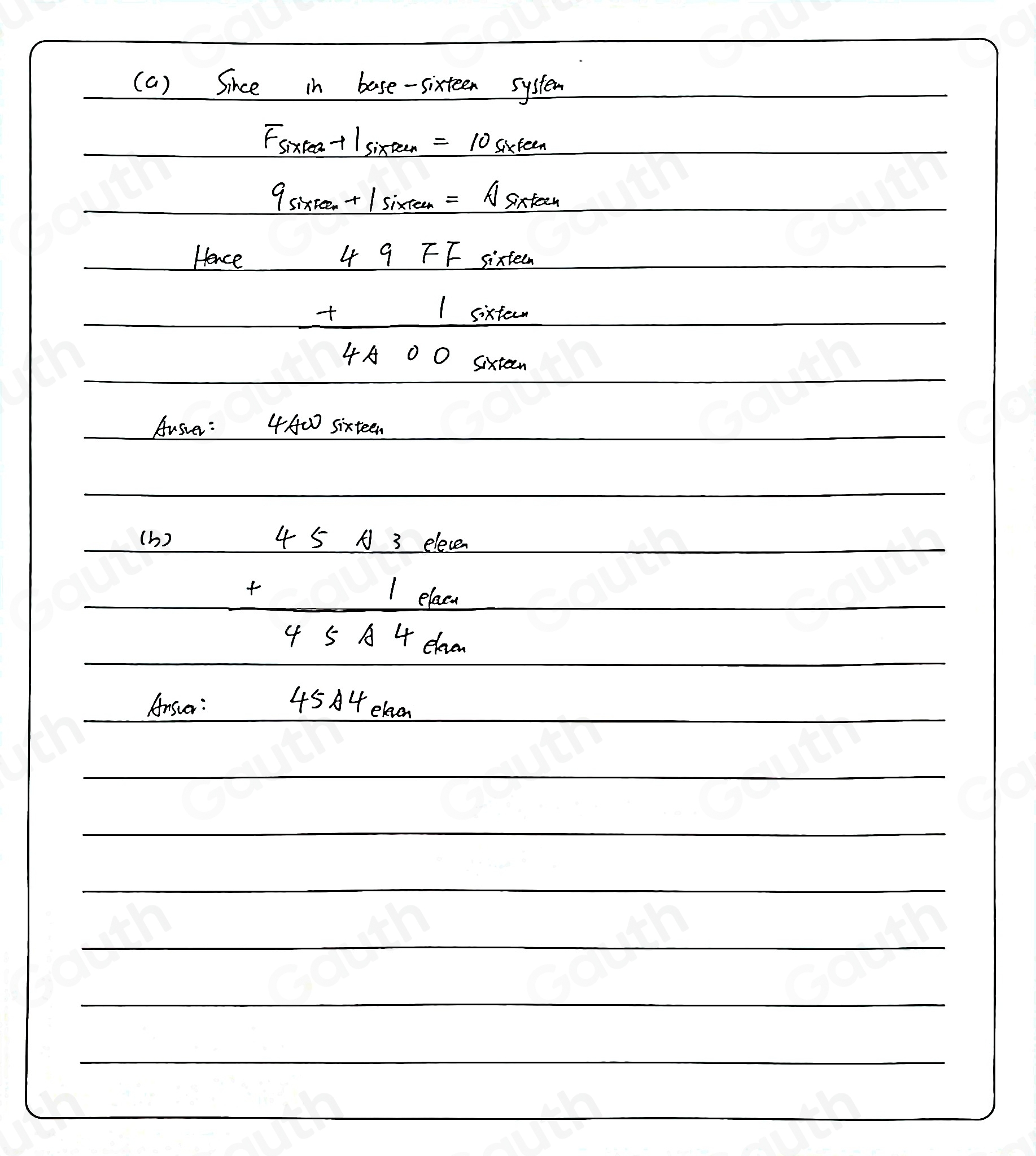 Solved: NUMERATION SYSTEMS Counting in bases greater than ten (a) Write ...