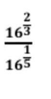 frac 16^(frac 2)316^(frac 1)5