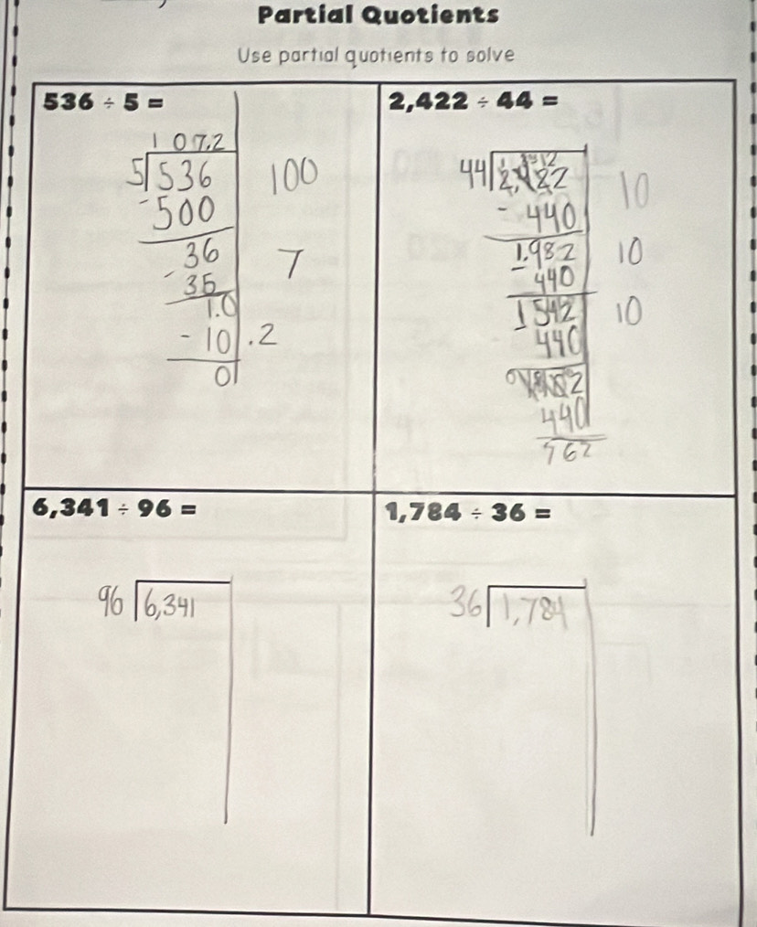 Partial Quotients