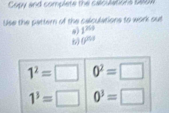 Copy and complets the calculations beton
Use the pattern of the caiculations to work out
a) 12V_circ 
(cm