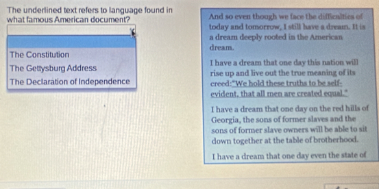 american dream in declaration of independence