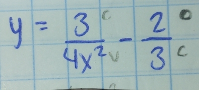 y= 3/4x^2 -frac 23°