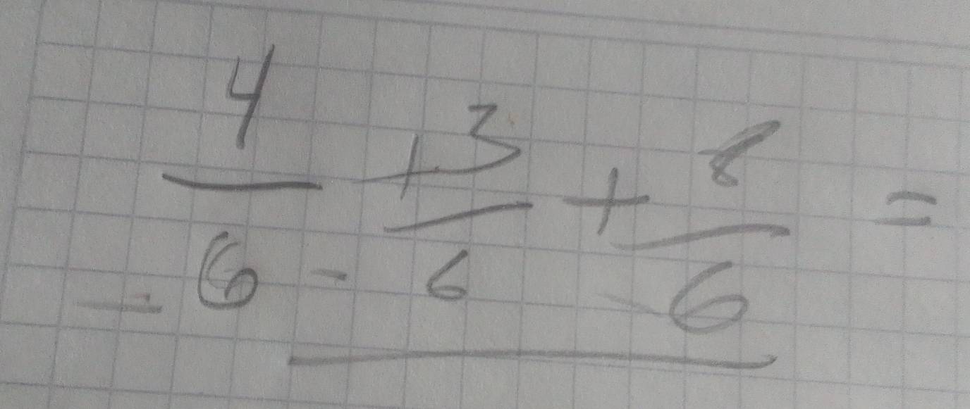  4/6 + 3/6 + 8/6 =
frac 